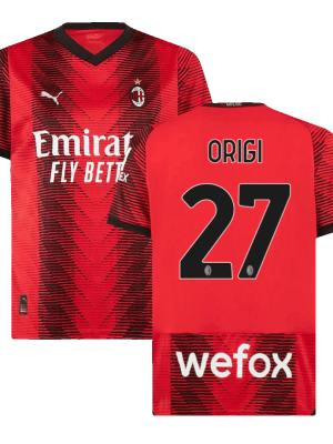 ORIGI #27 AC Milan Home Jersey 2023/24