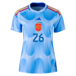 PEDRI #26 Spain Away Jersey World Cup 2022 Women