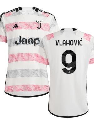 VLAHOVI? #9 Juventus Away Soccer Jersey 2023/24