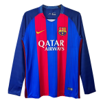 Vintage Soccer Jersey Barcelona Home Long Sleeve 16/17