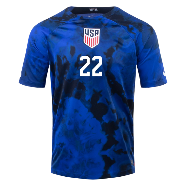 YEDLIN #22 USA Away Jersey World Cup 2022