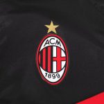 AC Milan Hoodie Windbreaker Jacket 2023/24 - Black&Red