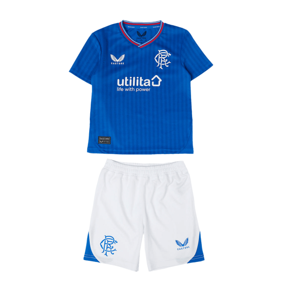 Glasgow Rangers Home Kids Jerseys Kit 2023/24