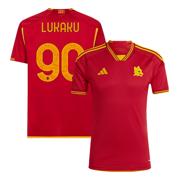 LUKAKU #90 Roma Home Soccer Jersey 2023/24