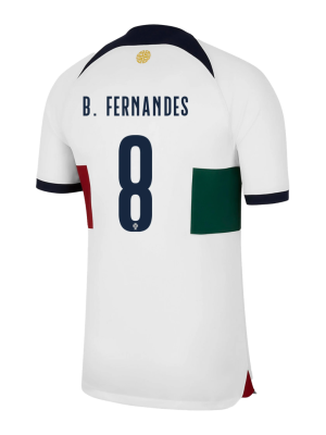 B.FERNANDES #8 Portugal Away Jersey World Cup 2022