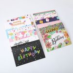 1 Pcs Random Style Personalized Birthday Greeting Card