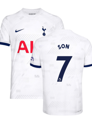 SON #7 Tottenham Hotspur Home Authentic Soccer Jersey 2023/24