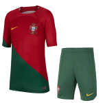 RONALDO #7 Portugal Home Kids Jerseys Kit 2022/23