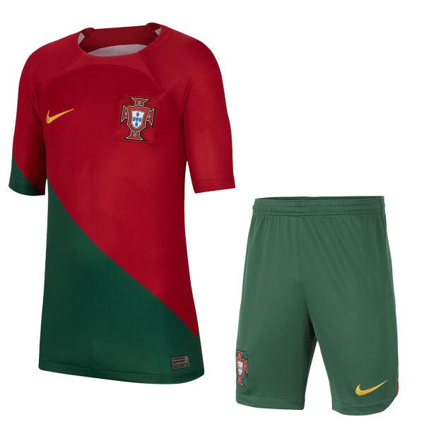 RONALDO #7 Portugal Home Kids Jerseys Kit 2022/23