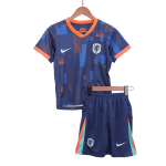 Netherlands Away Kids Soccer Jerseys Kit EURO 2024