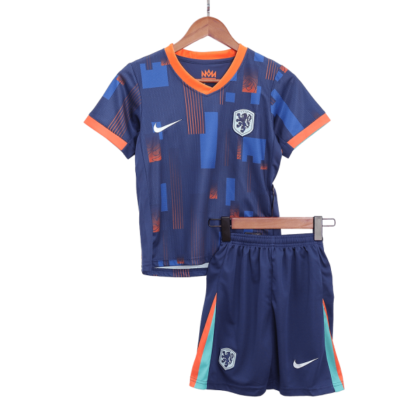 Netherlands Away Kids Soccer Jerseys Kit EURO 2024