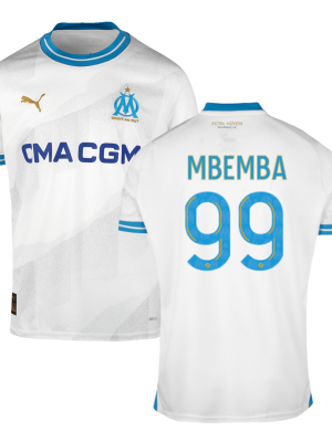 MBEMBA #99 Marseille Home Soccer Jersey 2023/24