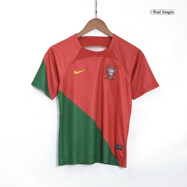 RONALDO #7 Portugal Home Kids Jerseys Kit 2022/23