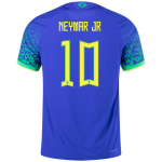 NEYMAR JR #10 Brazil Away Authentic Jersey 2022