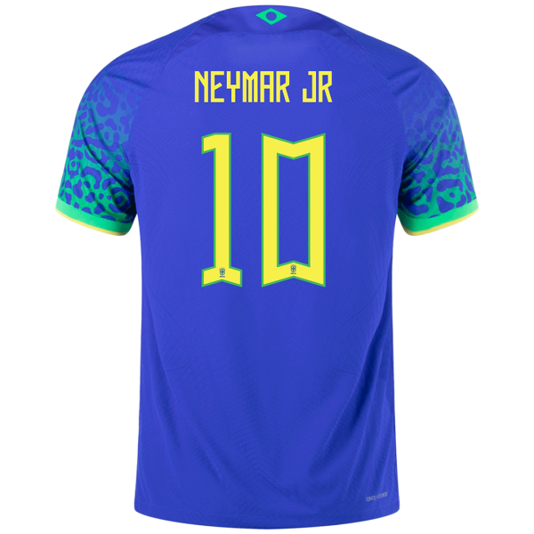 NEYMAR JR #10 Brazil Away Authentic Jersey 2022