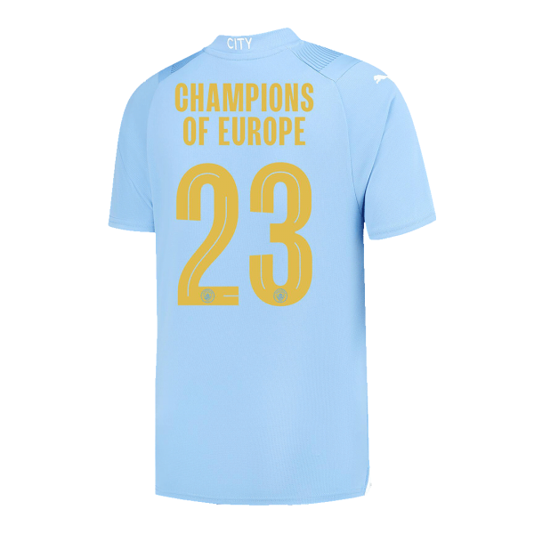 CHAMPIONS OF EUROPE #23 Manchester City Home Jersey 2023/24