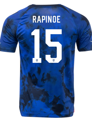 RAPINOE #15 USA Away Jersey World Cup 2022