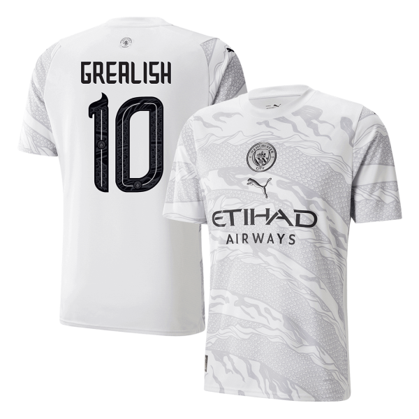 GREALISH #10 Manchester City Year Of The Dragon Soccer Jersey 2023/24