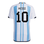 New MESSI #10 Argentina Home World Cup 2022 Champion Authentic Jersey