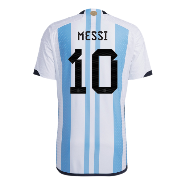 New MESSI #10 Argentina Home World Cup 2022 Champion Authentic Jersey