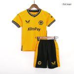 Wolverhampton Wanderers Home Kids Soccer Jerseys Kit 2023/24