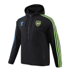 Arsenal Hoodie Windbreaker Jacket 2023/24 - Black