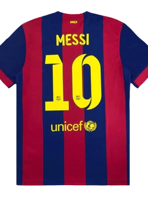 Vintage Soccer Jersey MESSI #10 Barcelona Home 2014/15