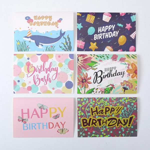 1 Pcs Random Style Personalized Birthday Greeting Card