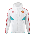 Manchester United Hoodie Windbreaker Jacket 2023/24 - White