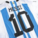 New MESSI #10 Argentina Home World Cup 2022 Champion Authentic Jersey