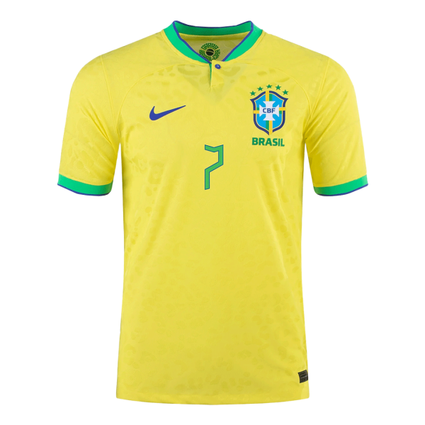 L. PAQUET? #7 Brazil Home Jersey World Cup 2022