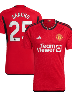 SANCHO #25 Manchester United Home Jersey 2023/24