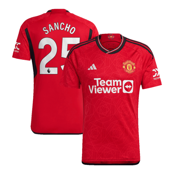 SANCHO #25 Manchester United Home Jersey 2023/24