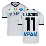 H.LOZANO #11 Napoli Away Authentic Soccer Jersey 2023/24