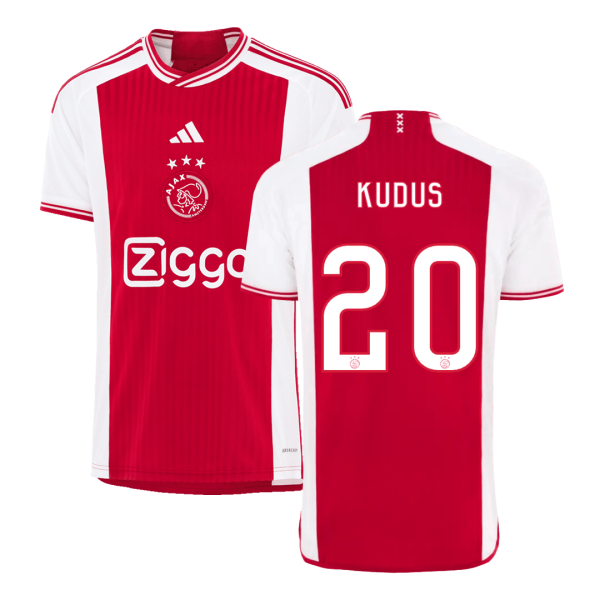 KUDUS #20 Ajax Home Soccer Jersey 2023/24