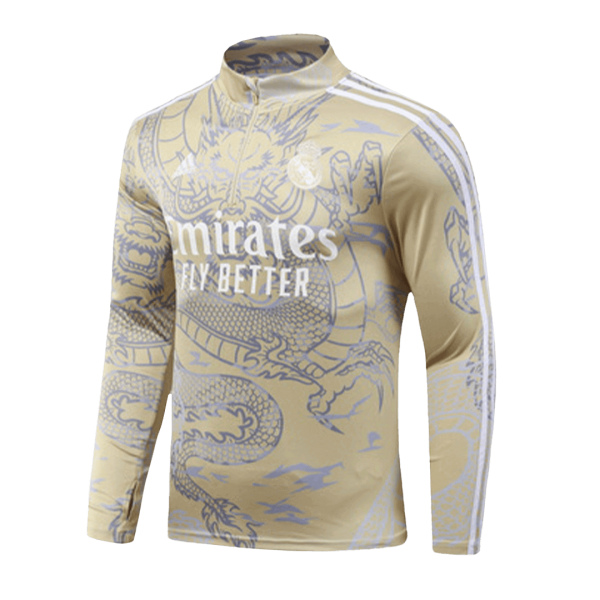 Real Madrid 1/4 Zip Tracksuit 2023/24 Yellow