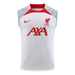 Liverpool Jerseys Sleeveless Training Kit 2023/24 White&Gray