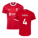 VIRGIL #4 Liverpool Home Soccer Jersey 2023/24