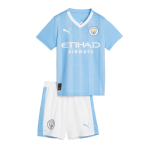 Manchester City Home Kids Jerseys Kit 2023/24