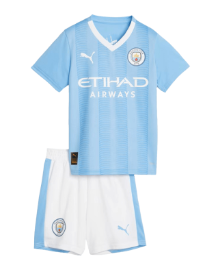 Manchester City Home Kids Jerseys Kit 2023/24