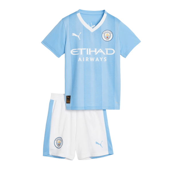 Manchester City Home Kids Jerseys Kit 2023/24