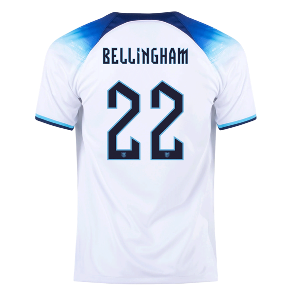 BELLINGHAM #22 England Home Jersey World Cup 2022