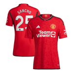 SANCHO #25 Manchester United Home Authentic Jersey 2023/24