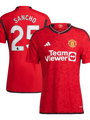 SANCHO #25 Manchester United Home Authentic Jersey 2023/24