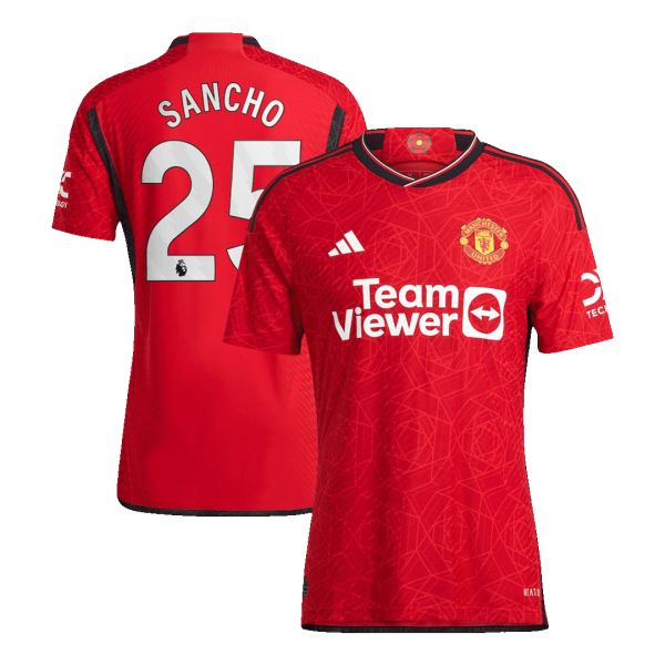 SANCHO #25 Manchester United Home Authentic Jersey 2023/24