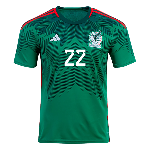 H.LOZANO #22 Mexico Home Jersey World Cup 2022