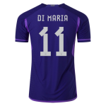 DI MARIA #11 Argentina Away Authentic Jersey World Cup 2022