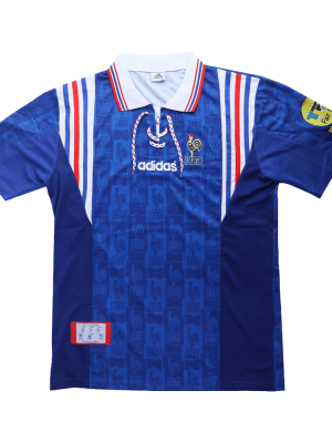 Vintage Soccer Jersey France Home 1996