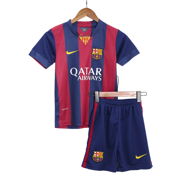 Barcelona Home Kids Soccer Jerseys Kit 2014/15