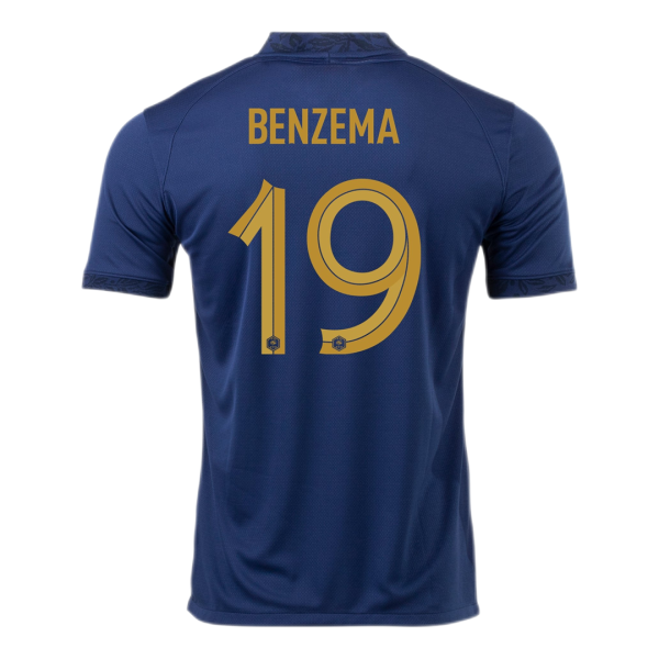 BENZEMA #19 France Home Jersey Shirt World Cup 2022